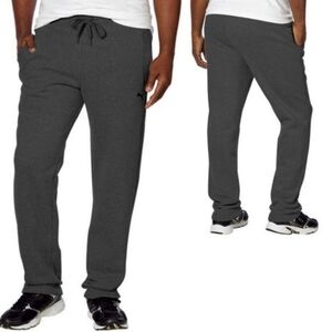 Puma Men’s Essential Logo Fleece Tapered Pants Dark Gray Heather Size  XL